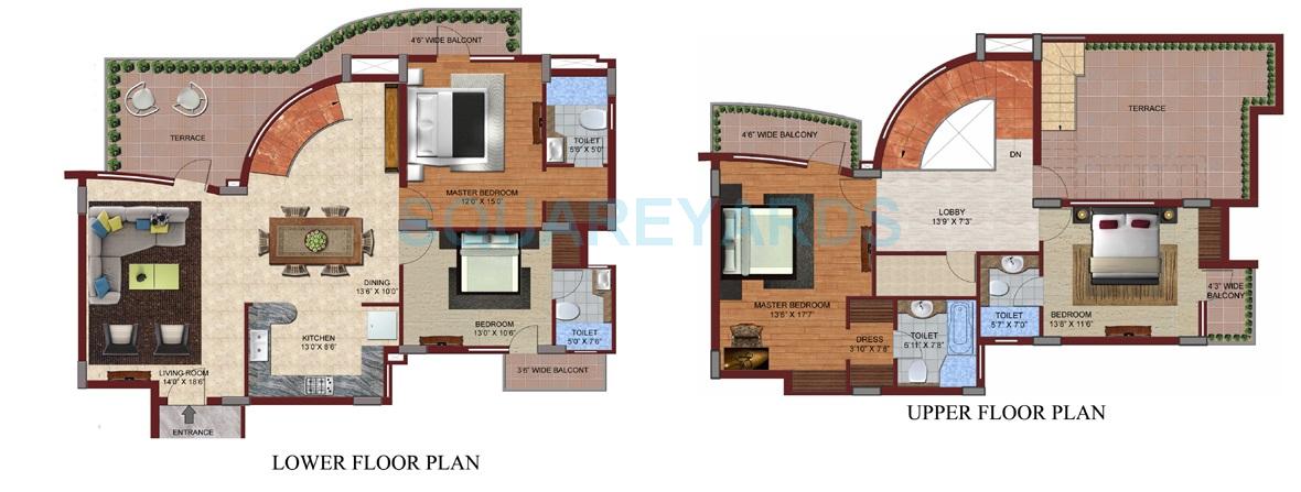 Supertech Czar Suites — floor plan 14