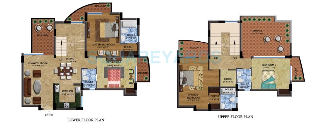 Supertech Czar Suites — floor plan 15