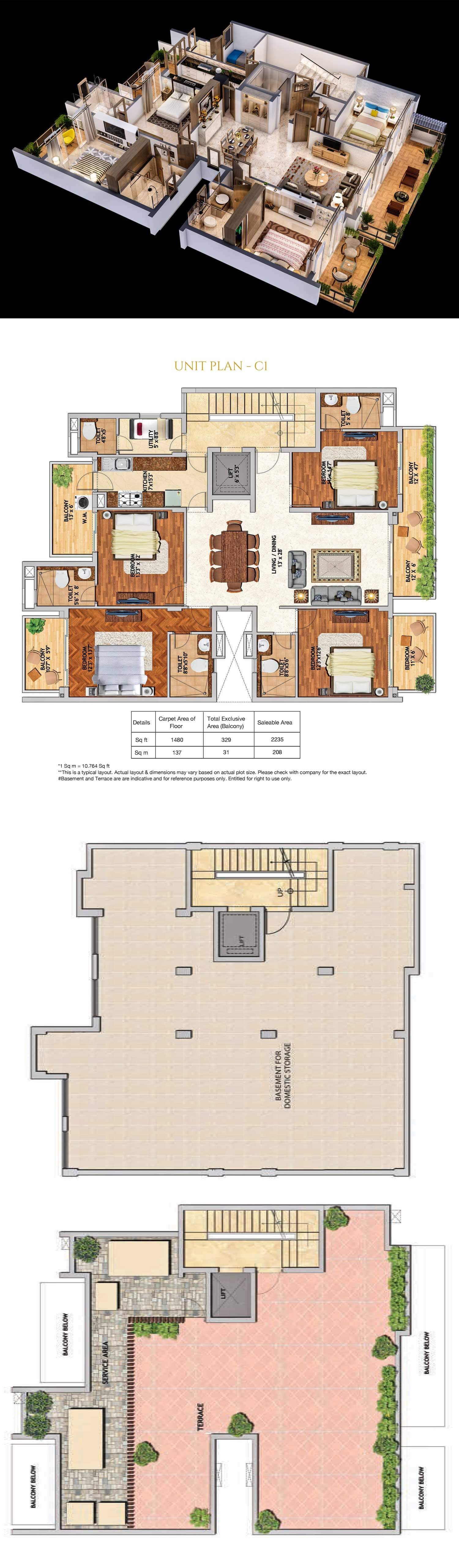 Adani Samsara — floor plan 1