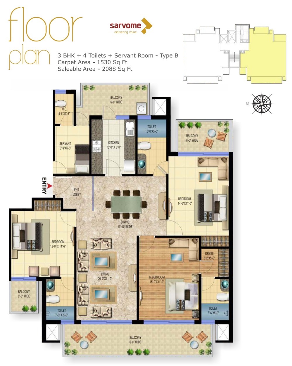 Sarvome The Presidio — floor plan 2