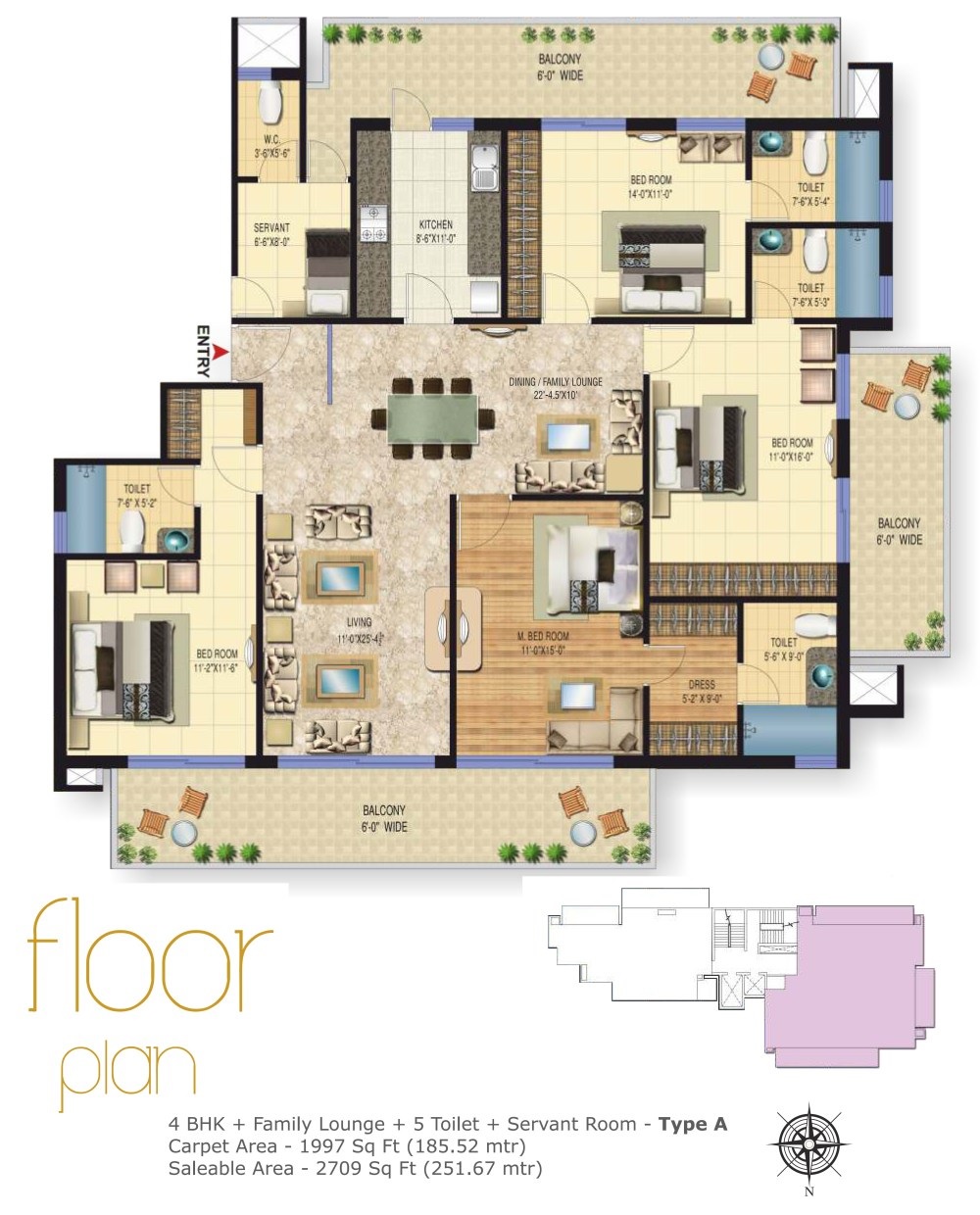 Sarvome The Presidio — floor plan 3