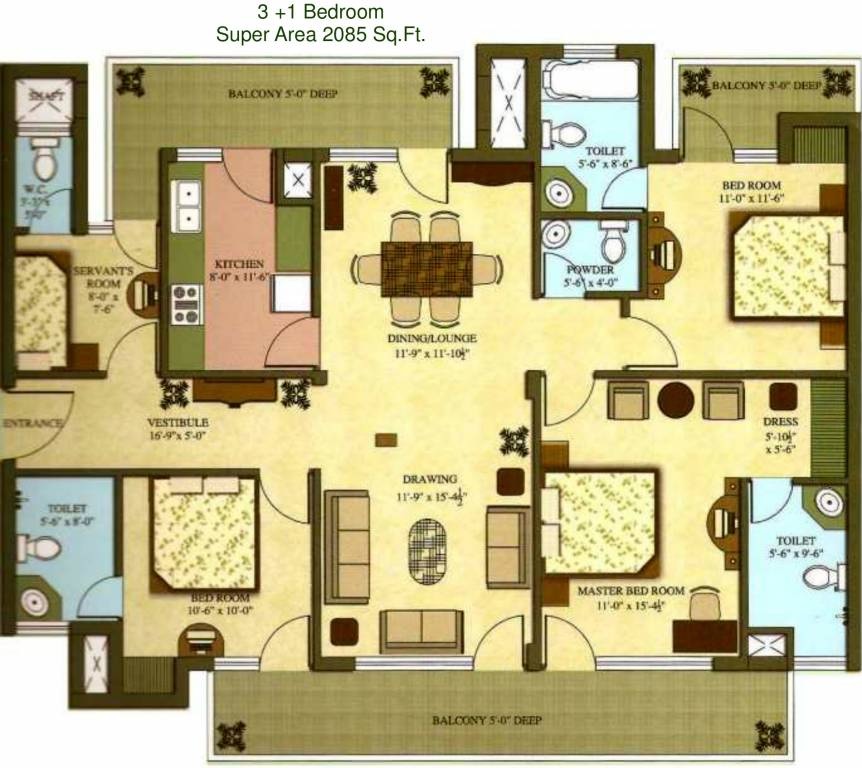 Shiv Sai Emerald Heights — floor plan 1