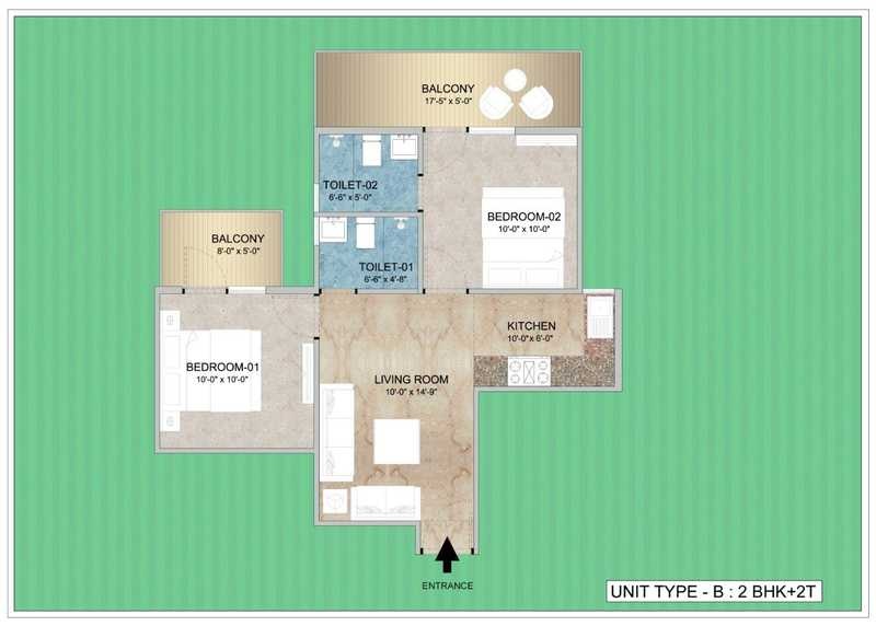 Adore Happy Homes Grand — floor plan 1