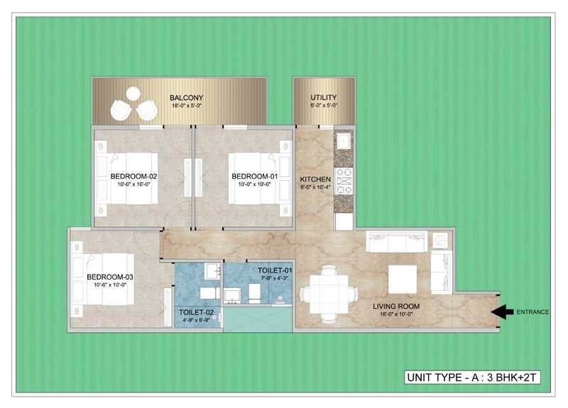 Adore Happy Homes Grand — floor plan 2