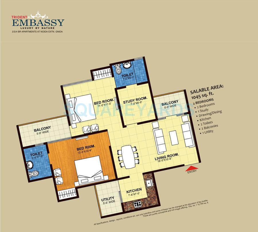 Trident Embassy — floor plan 1