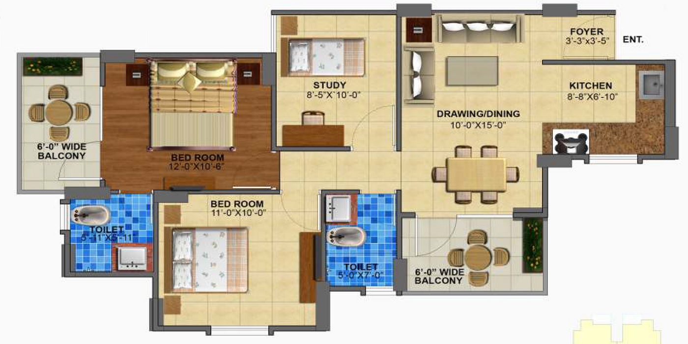 Zara Rossa — floor plan 3