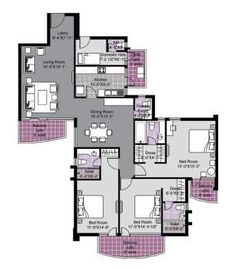 Unitech Exquisites — floor plan 2