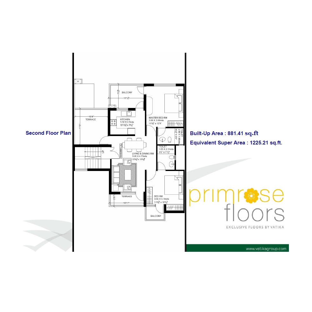 Vatika Primrose Floors — floor plan 1