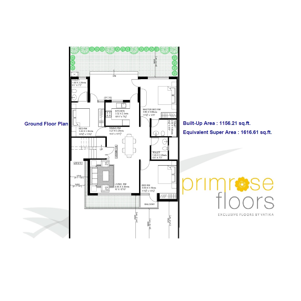 Vatika Primrose Floors — floor plan 3