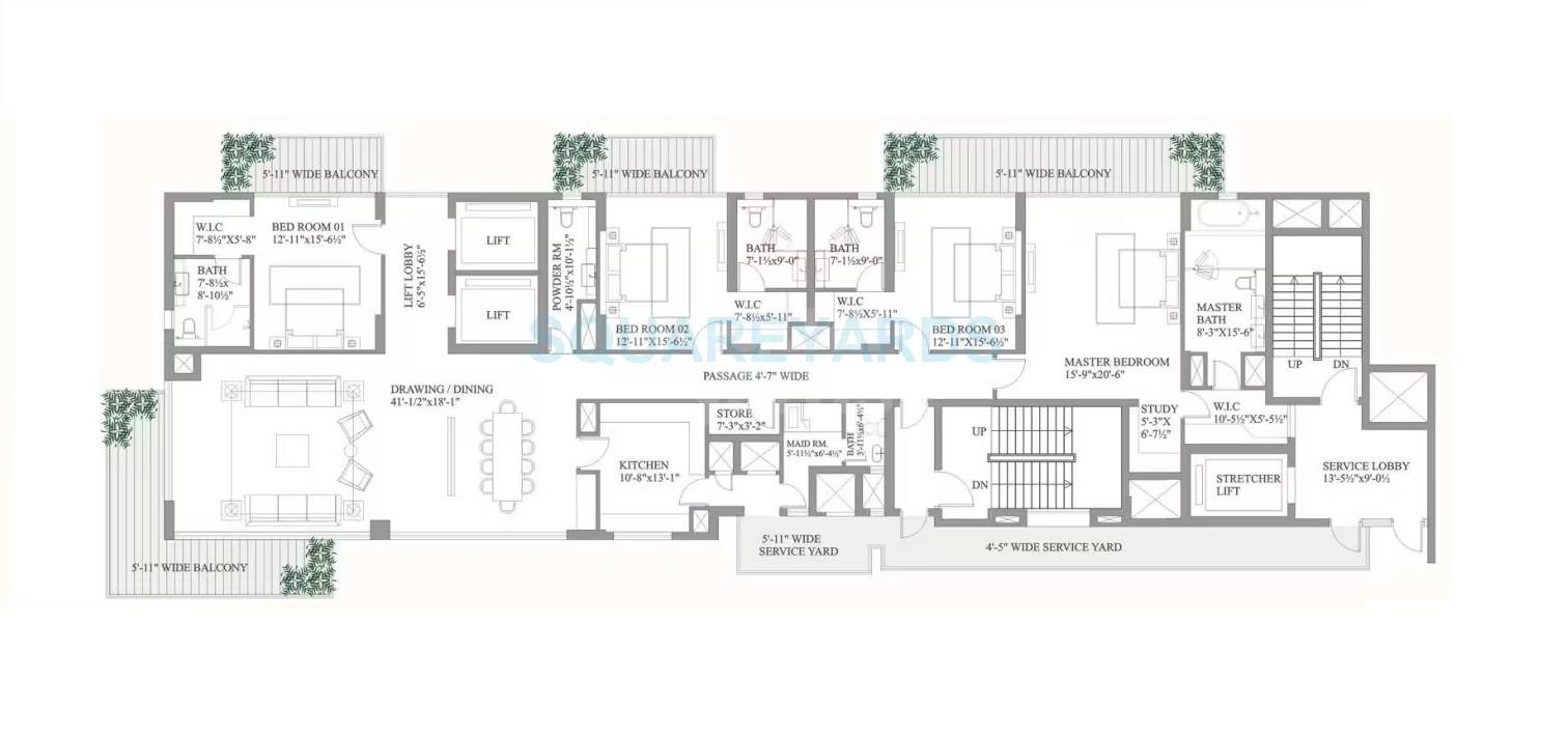 Paras Quartier The Iconic Tower — floor plan 1