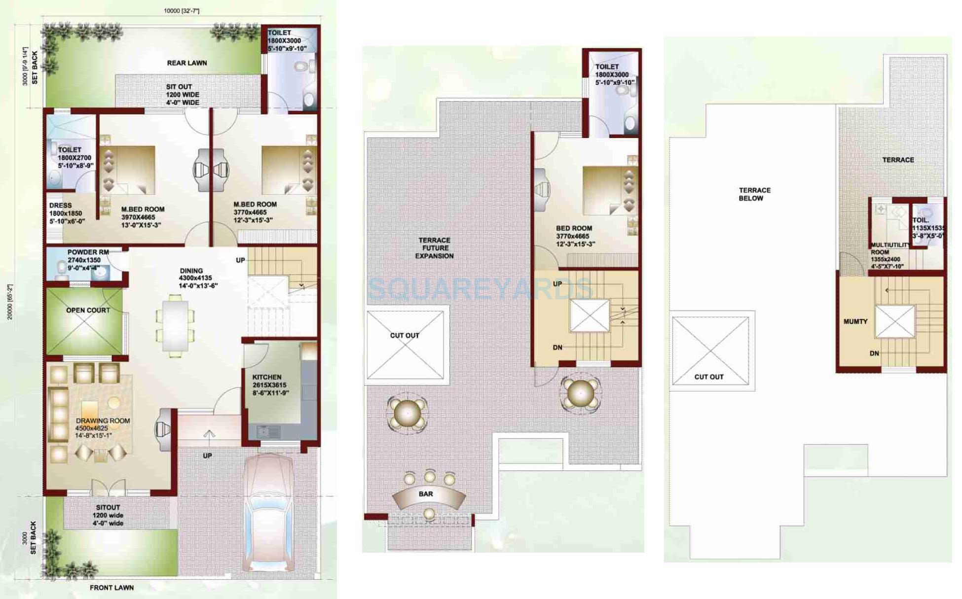 Ansal API Sushant Megapolis Villas — floor plan 4
