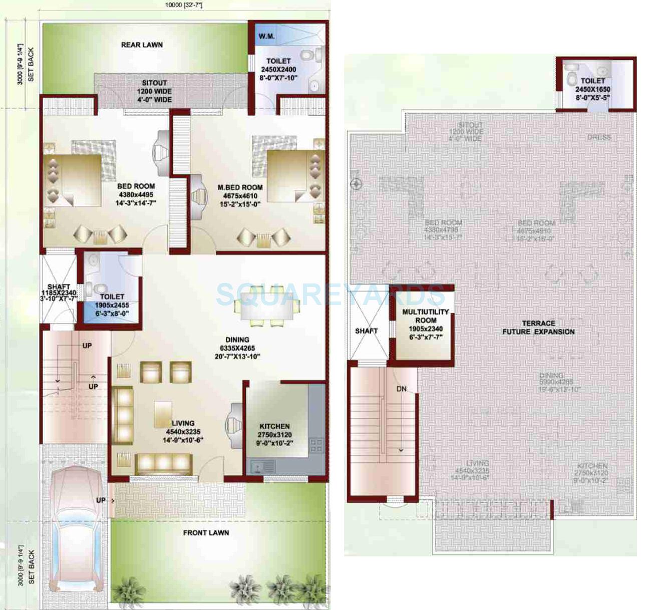 Ansal API Sushant Megapolis Villas — floor plan 2