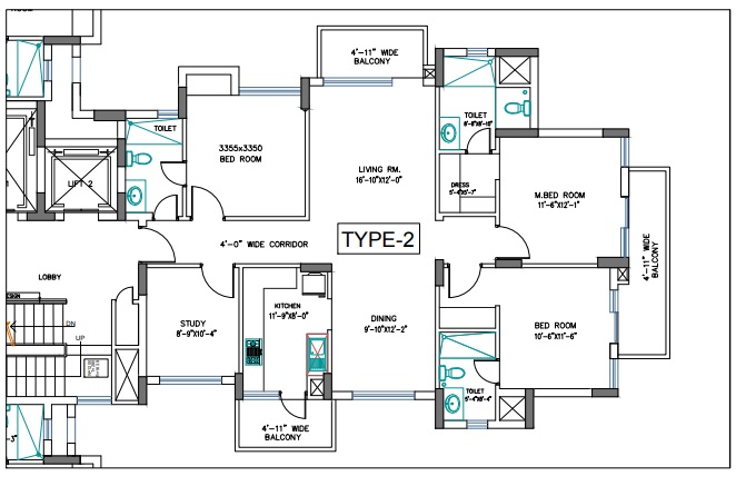 BPTP Park Prime — floor plan 4