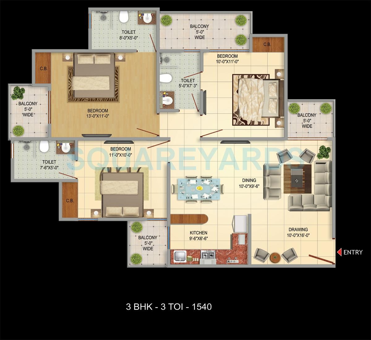 VIctoryone Amara — floor plan 3