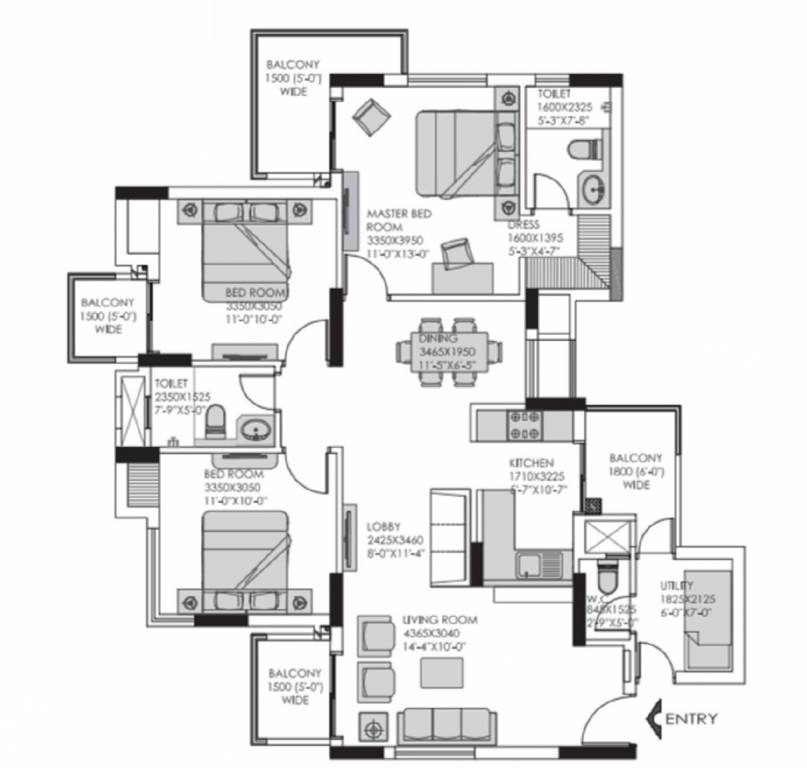 Experion 108 Heights — floor plan 2