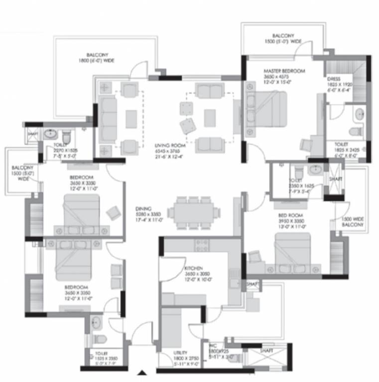 Experion 108 Heights — floor plan 4