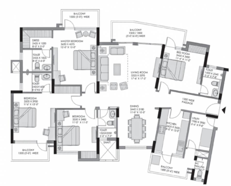 Experion 108 Heights — floor plan 5