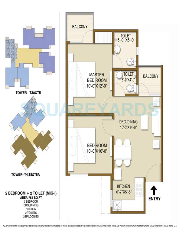 Panchsheel Hynish — floor plan 1