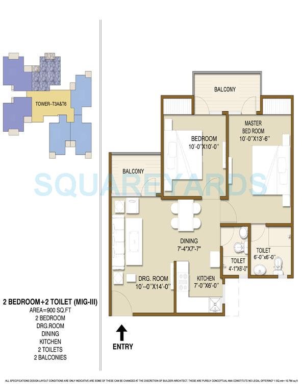 Panchsheel Hynish — floor plan 2