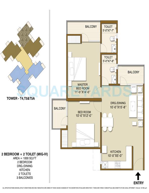Panchsheel Hynish — floor plan 3