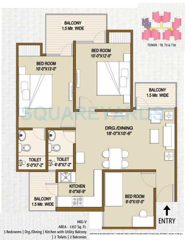 Panchsheel Hynish — floor plan 4