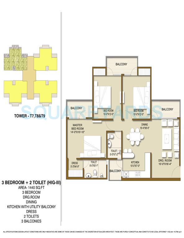 Panchsheel Hynish — floor plan 6