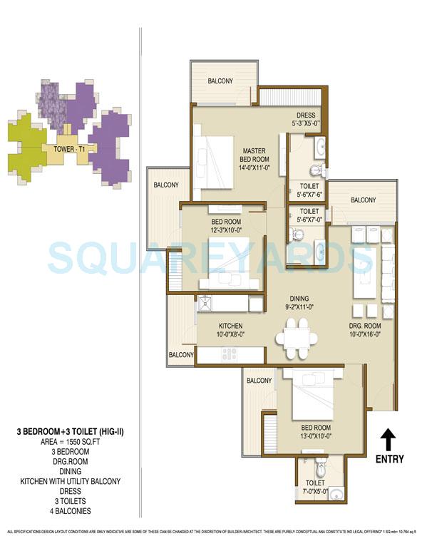 Panchsheel Hynish — floor plan 7