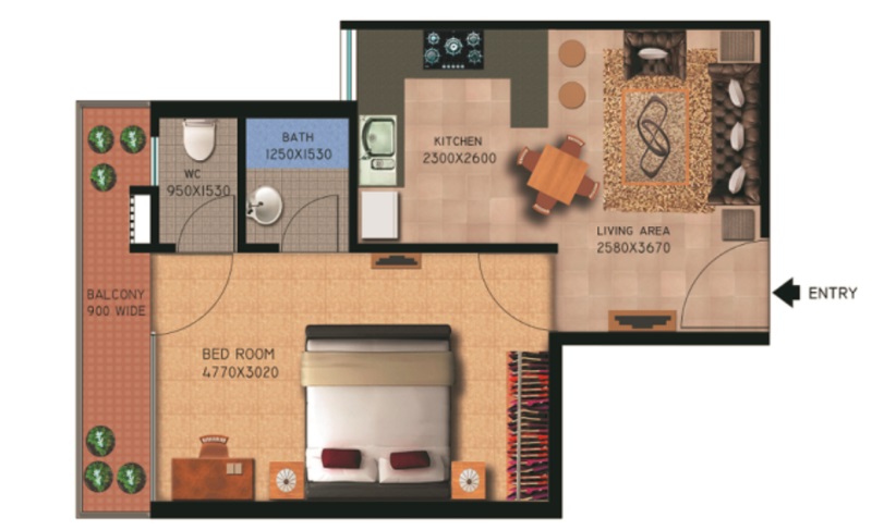 Lotus Affordable Housing — floor plan 2