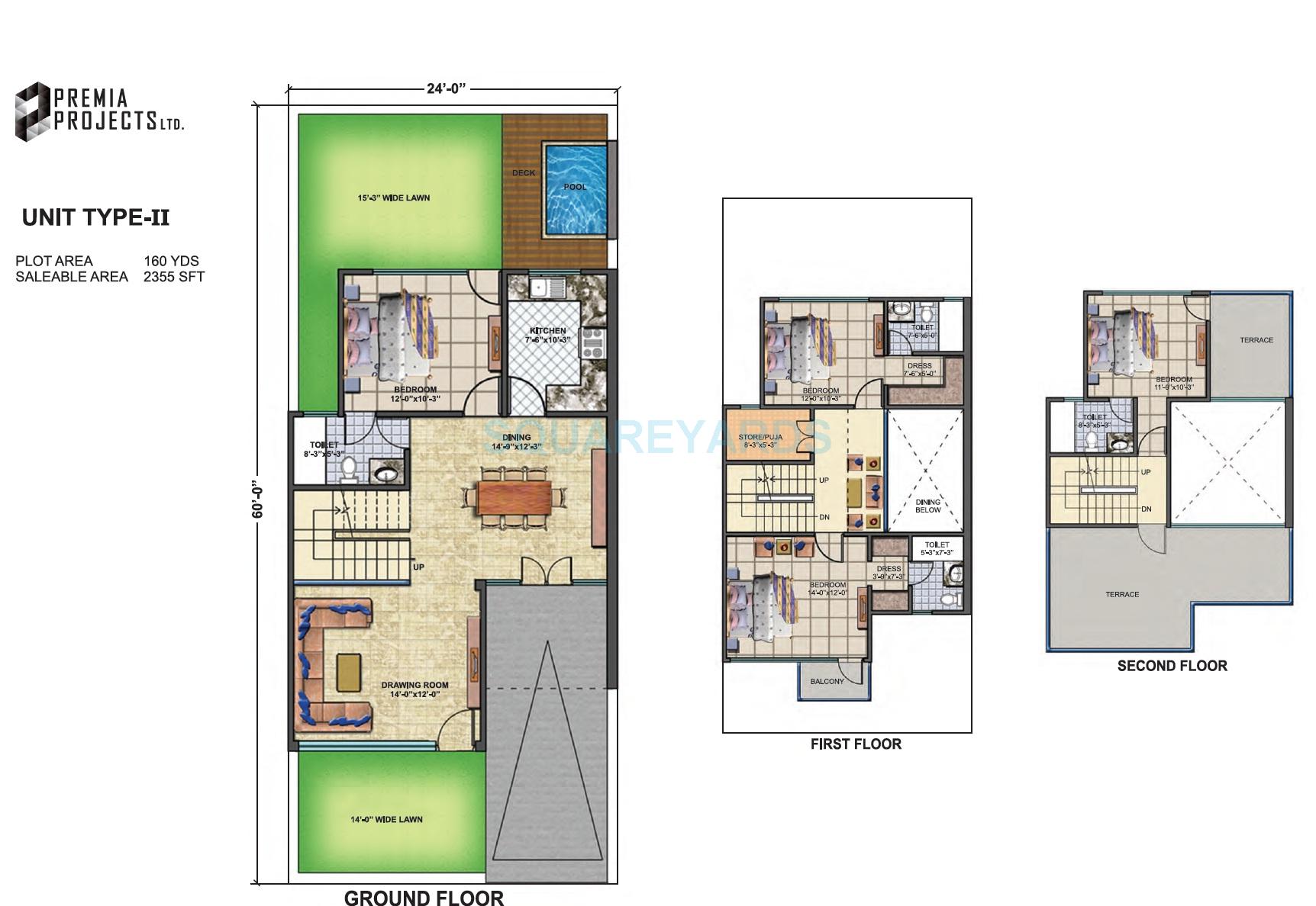 Premia Corporate City Power Villas — floor plan 2