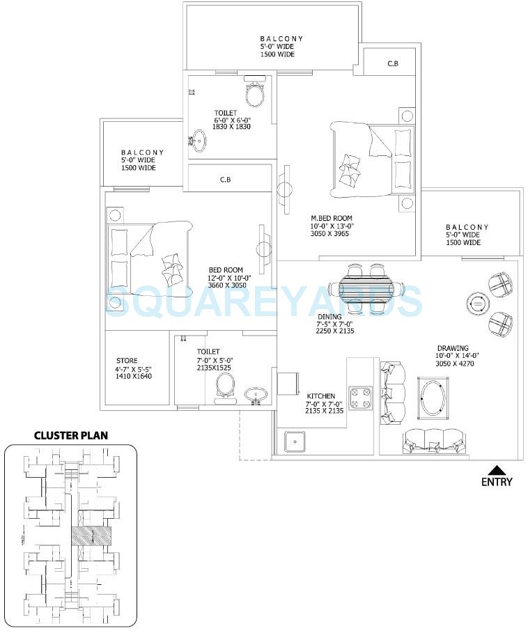 Gaur City 2 - 11th Avenue — floor plan 5
