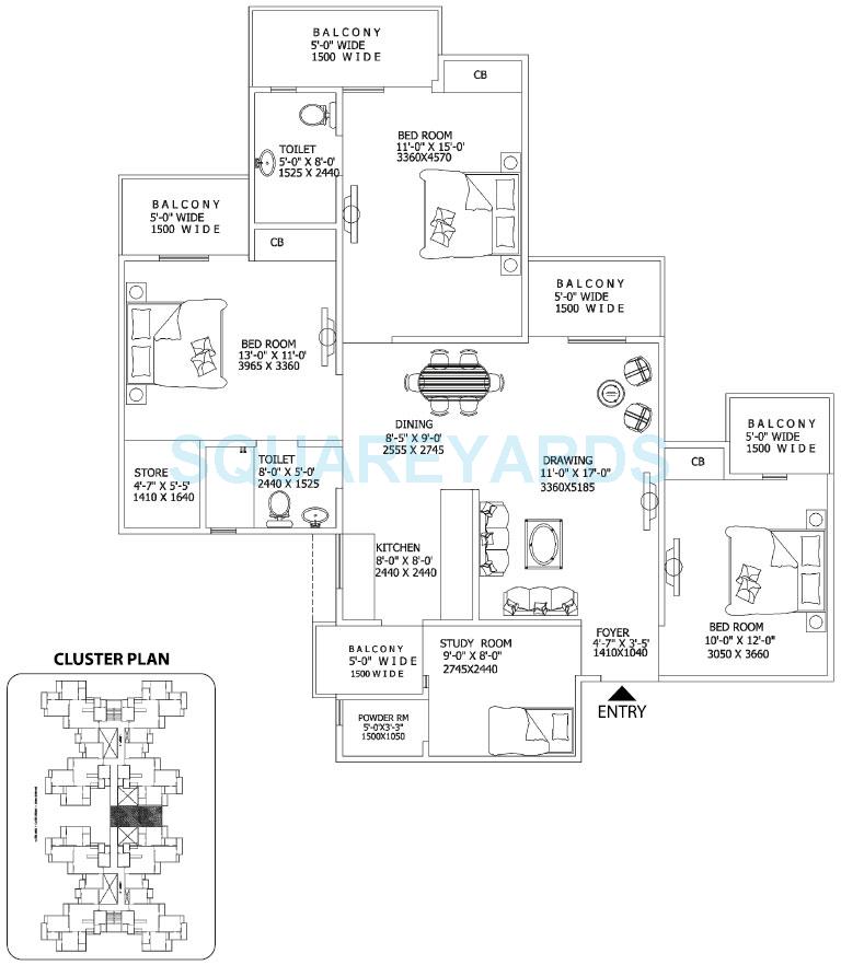 Gaur City 2 - 11th Avenue — floor plan 15