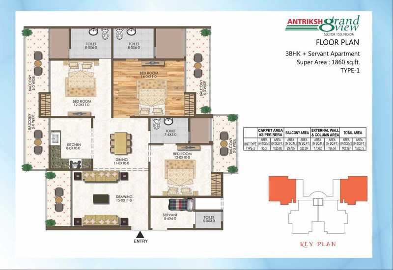 Antriksh Grand View — floor plan 1