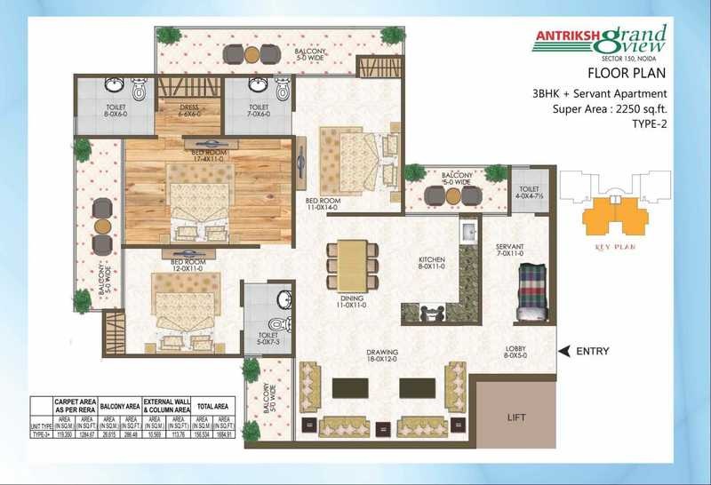 Antriksh Grand View — floor plan 2