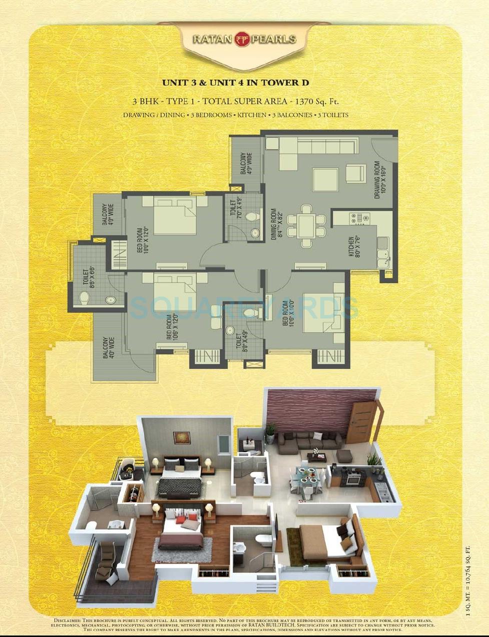 Ratan Pearls — floor plan 3