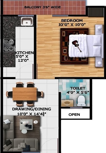 Lucky The Palm Valley — floor plan 1