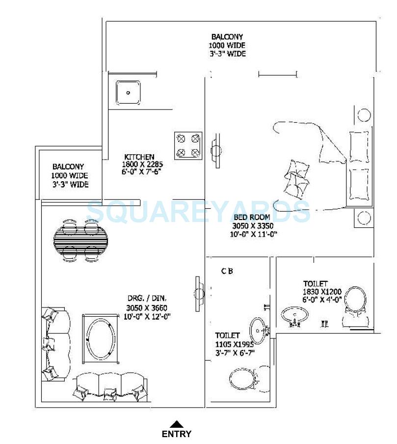 Gaur City 2 - Sanskriti Vihar — floor plan 1
