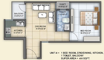 Arsh Green Heights — floor plan 1