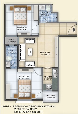 Arsh Green Heights — floor plan 4