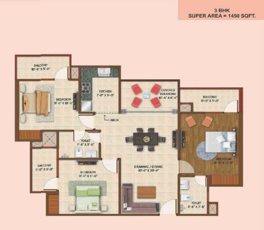 AVJ Platinum — floor plan 3