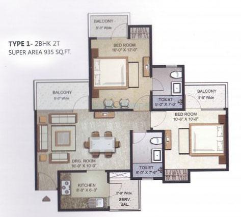 Elegant Ville — floor plan 1