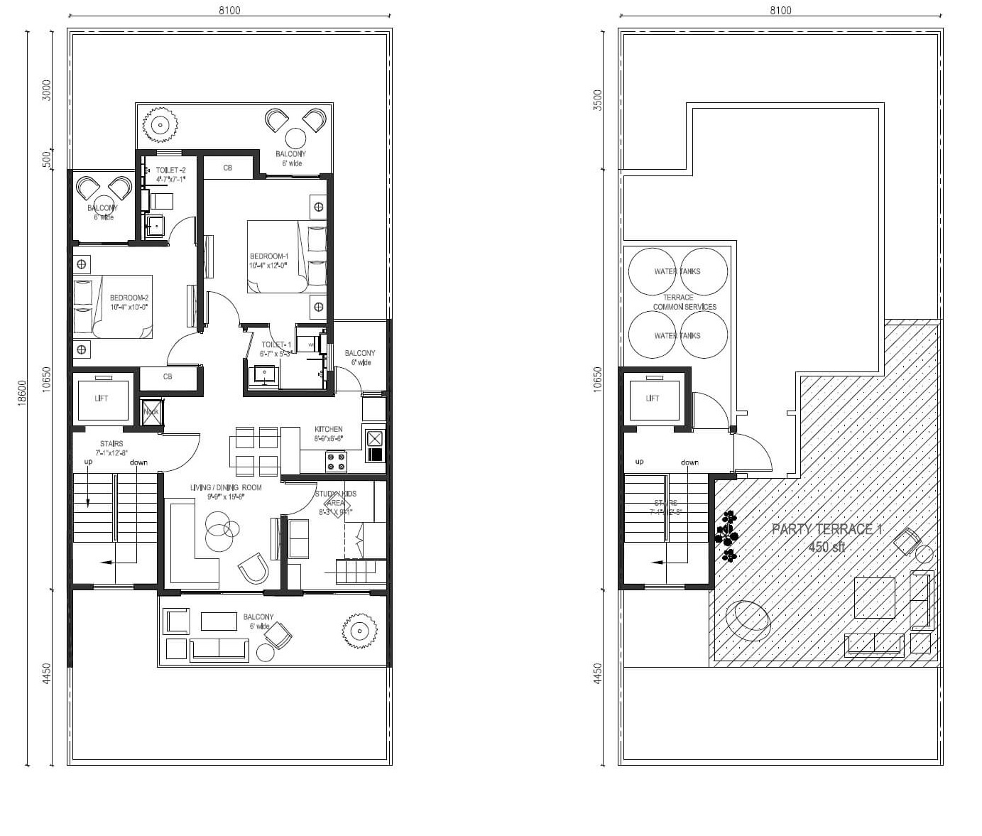 Central Park Cerise Suites — floor plan 3
