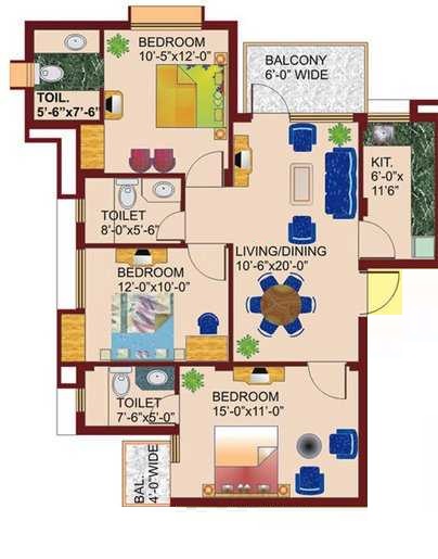 Eros Wembley Estate — floor plan 2
