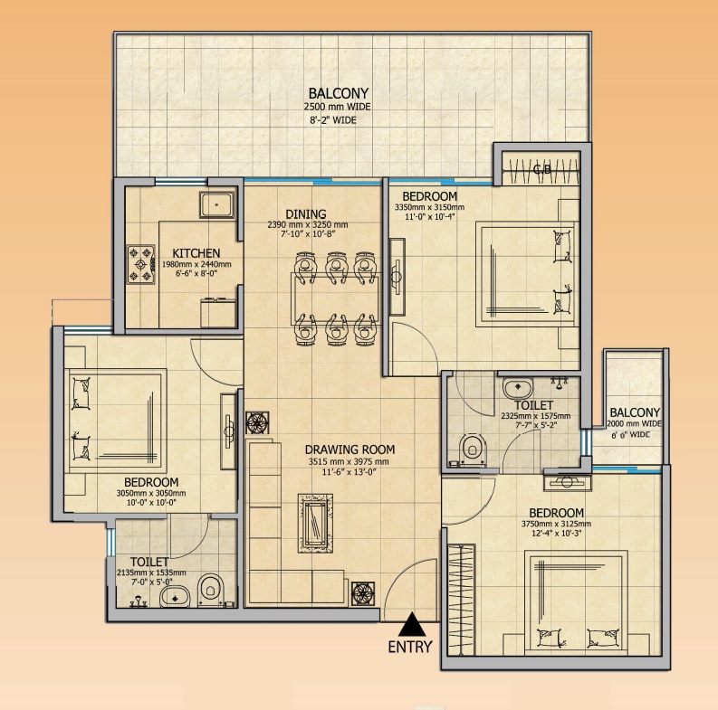 Gaur City 2 - 14th Avenue — floor plan 8