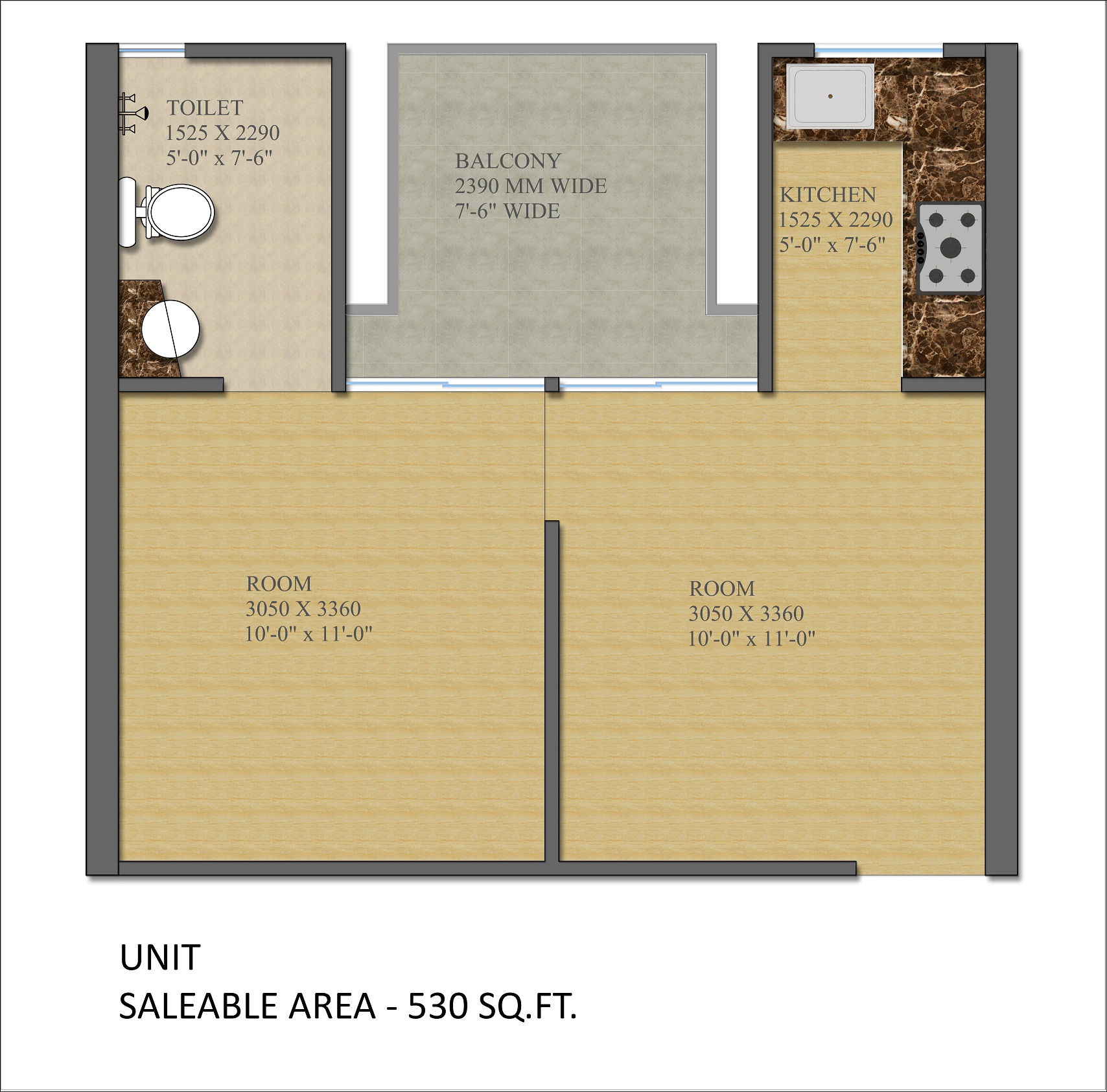 Gaur City 2 - 14th Avenue — floor plan 6
