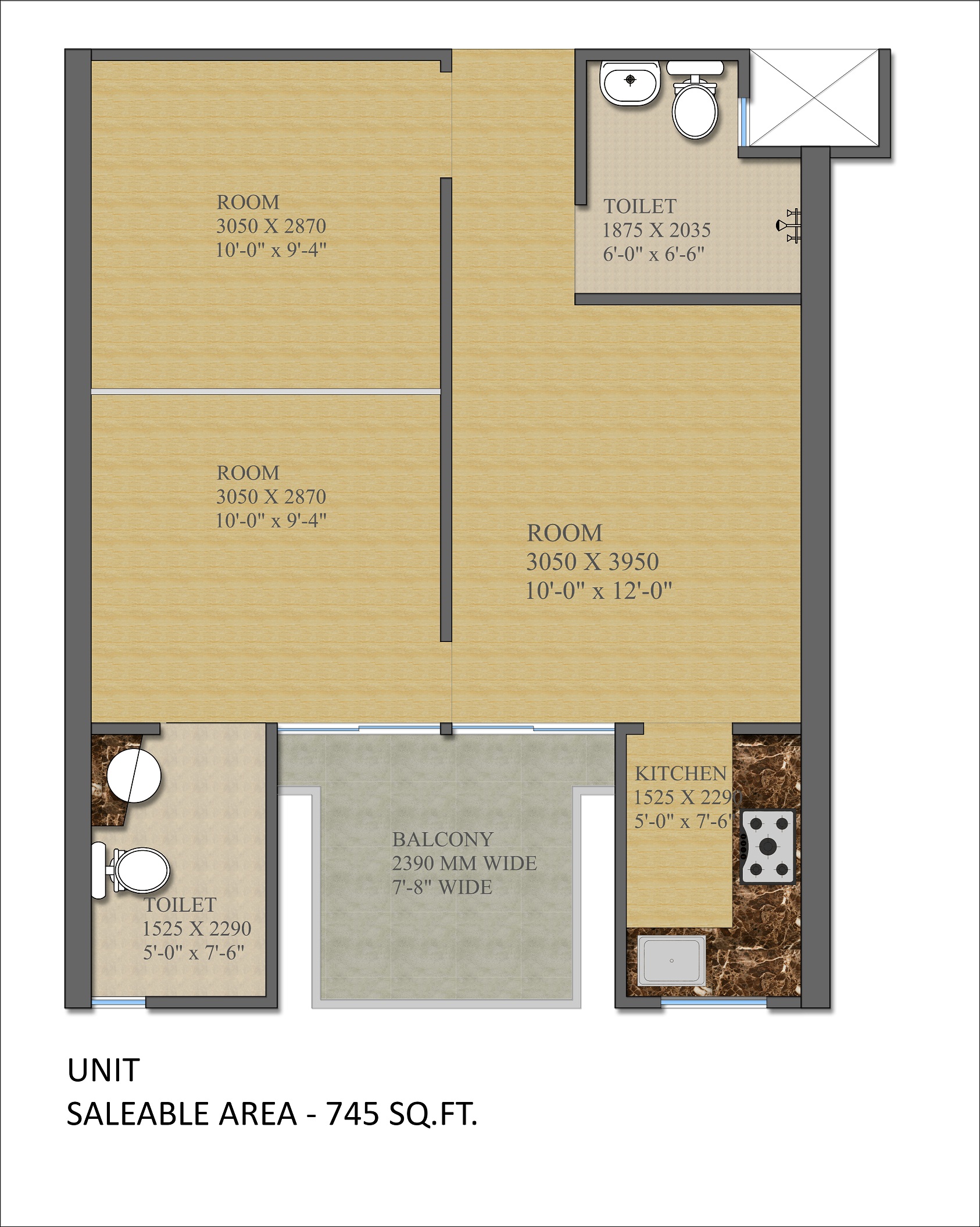 Gaur City 2 - 14th Avenue — floor plan 9