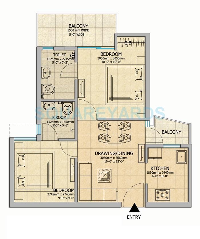 Gaur City 2 - 14th Avenue — floor plan 2