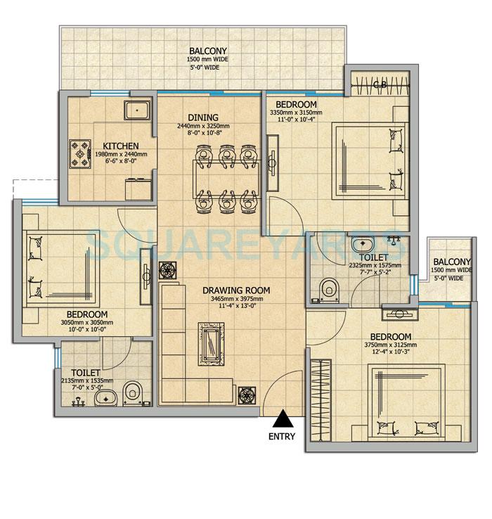 Gaur City 2 - 14th Avenue — floor plan 7