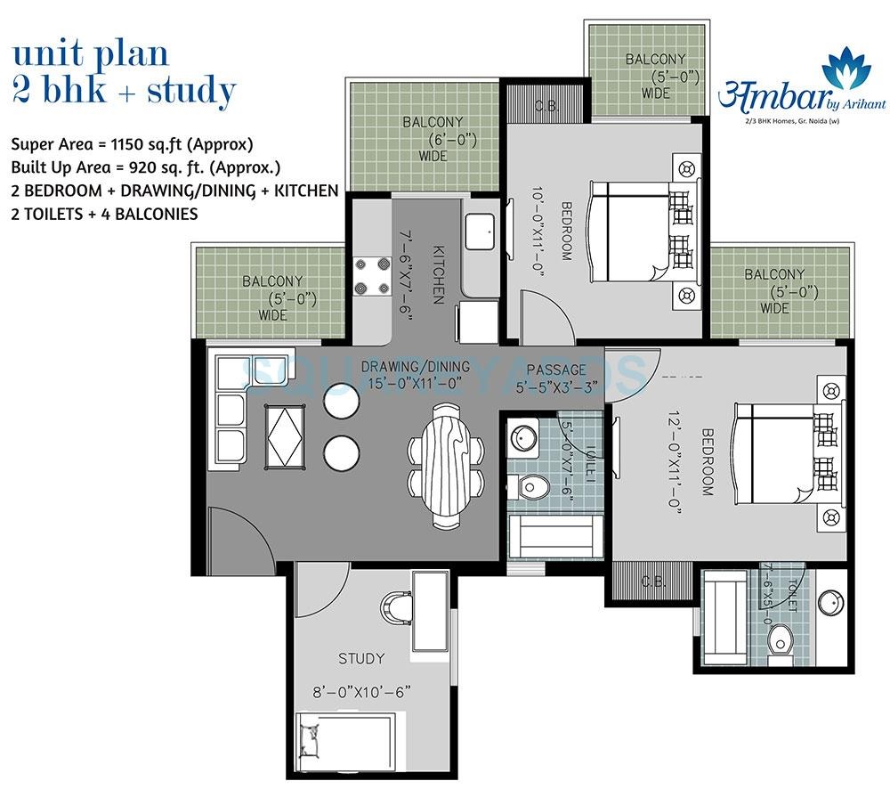 Arihant Ambar — floor plan 3