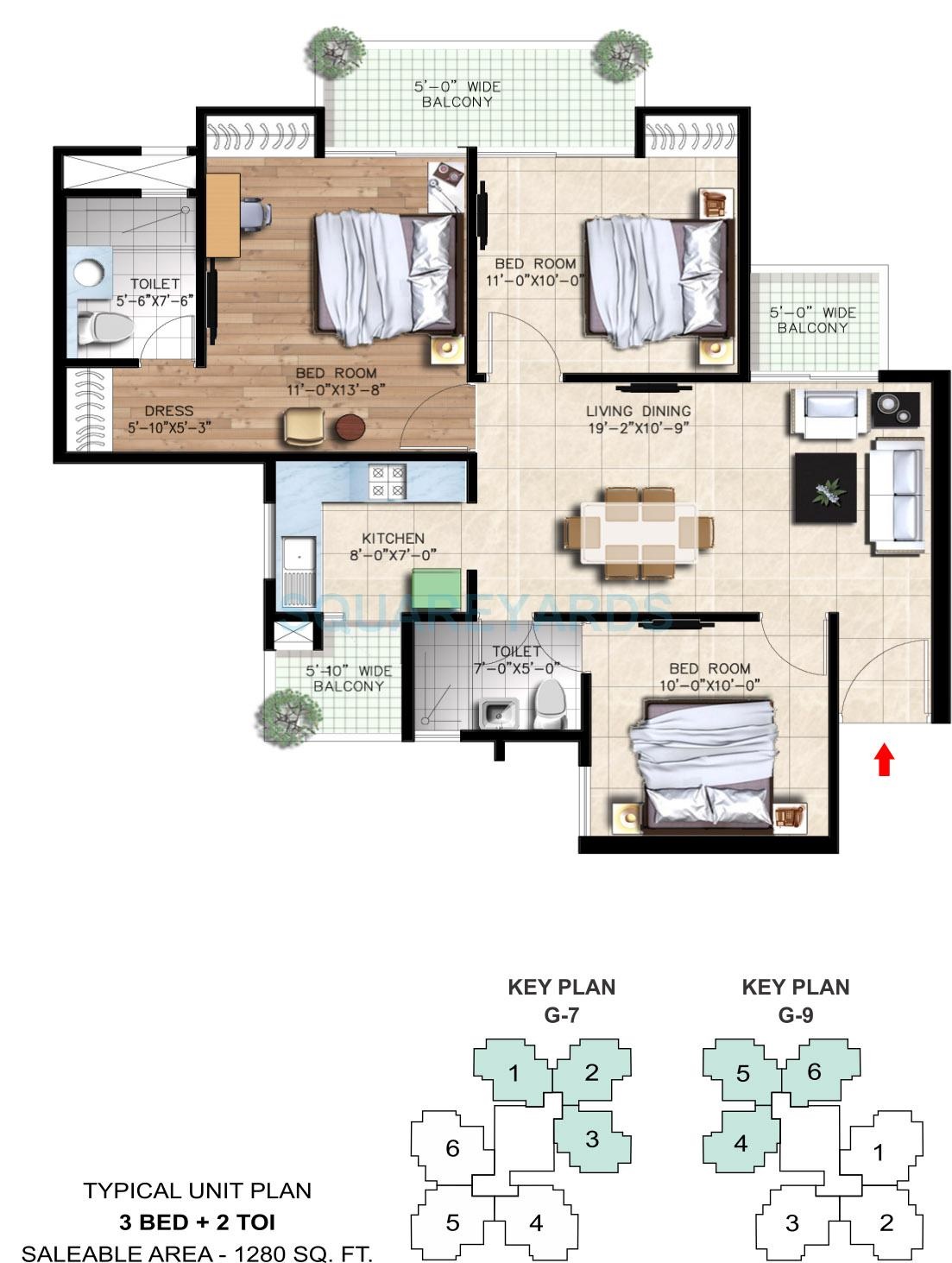 Nirala Greenshire — floor plan 3