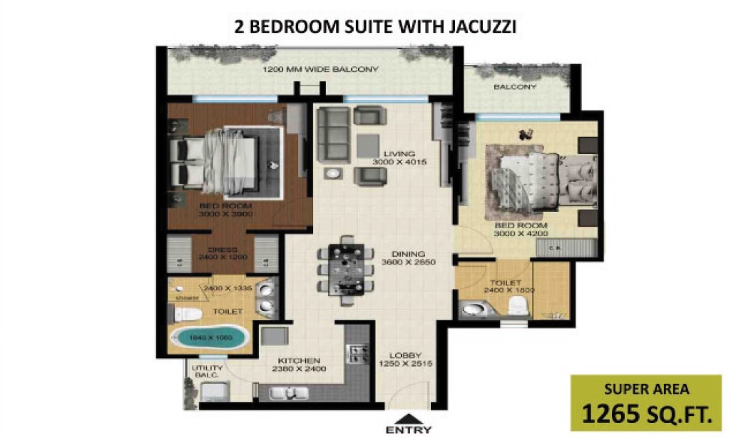 Aarcity Regency Park — floor plan 1